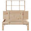 Bookcase Bed Without Mattress Solid Wood Pine-1260645471