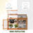 35.4" W x 14.6" D 2-Tier Wooden Cold Frame Garden Greenhouse-78635594