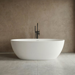 Baignoire de trempage autoportante 63 "x 30,71" à surface solide 63 "x 30,71"