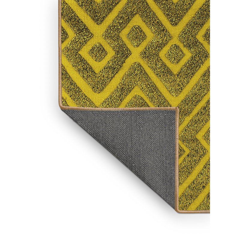 Tapis oriental en laine / polyester tissé à la machine Pjotr, Rectangle 7 pi x 9 pi