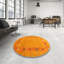 Tapis jaune moutarde Hornby-1405168185