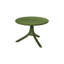 Table d'appoint d'extérieur ronde 23,6 po Giannie-332109062