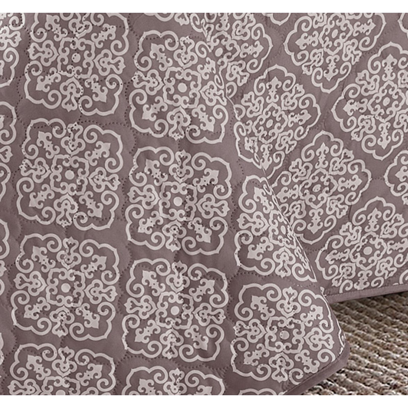 Ensemble de surfaces réversibles Giambrone, Courtepointe simple et 1 taie décorative