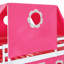Lit mezzanine simple avec tente et tour rose Slide