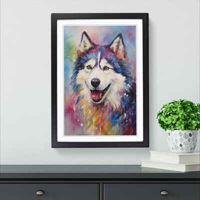 Husky Impressionism No.2 - Framed Print