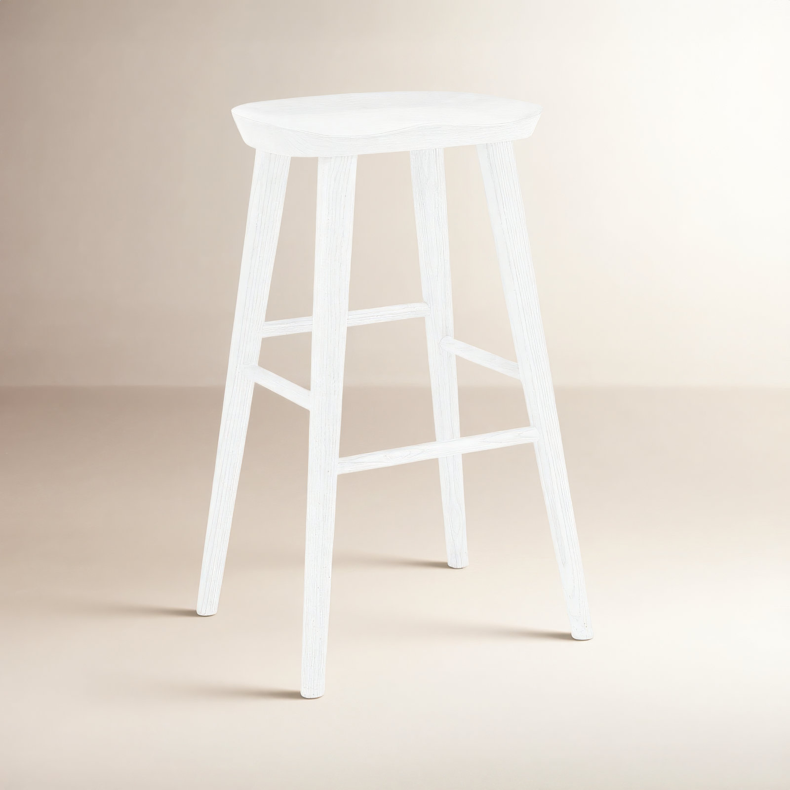 Anzie Bar and Counter Stool, White, Bar Stool (29.3" Seat Height)