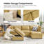 Canapé modulaire de rangement extra large 6 pièces Cheltenham-337850532