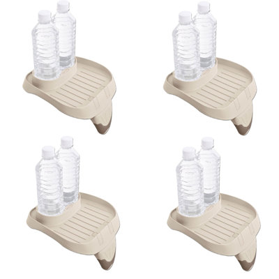 Intex PureSpa Attachable Cup Holder And Refreshment Tray Accessory, Tan