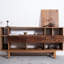 Table d'appoint murale de style Wabi-sabi