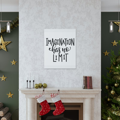 Décoration murale inspirante «Imagination Has No Limit Motivation»