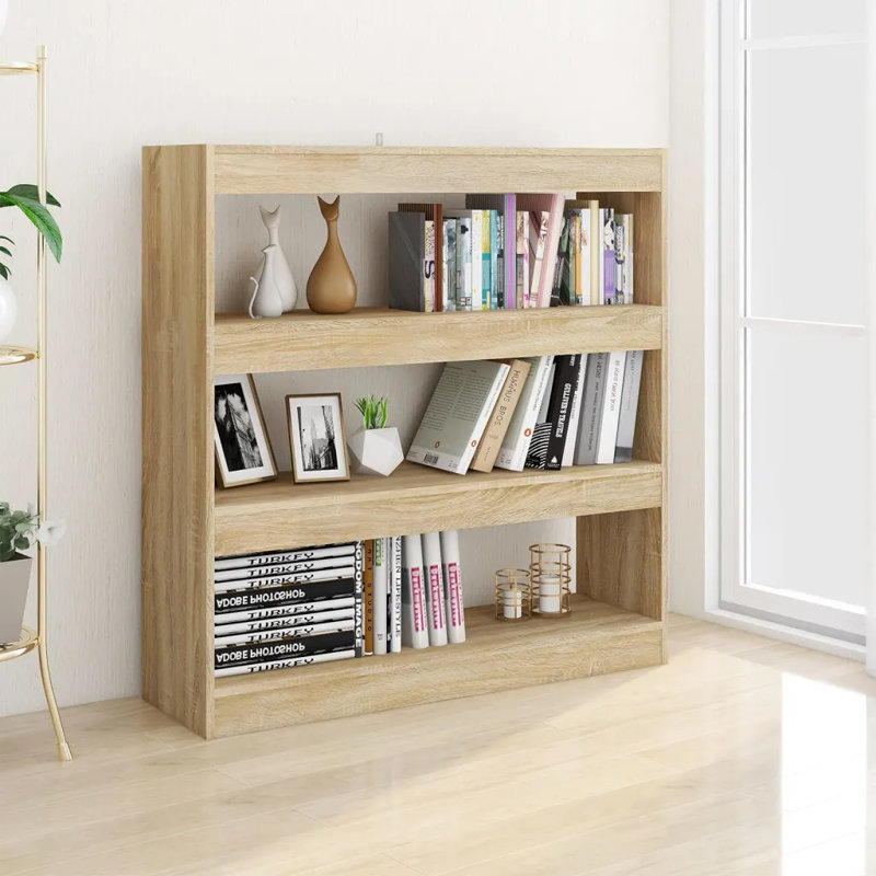 Geisha Etagere Bookcase, Sonoma Oak, 103cm H x 100cm W x 30cm D