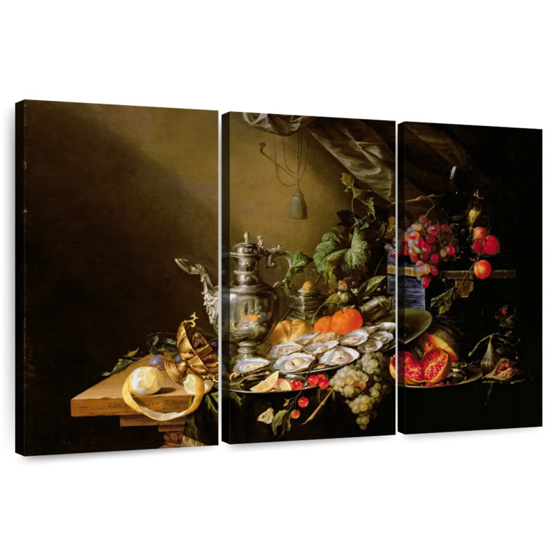 Yarlin A Banquet Still Life, H 42 po x l 65 po