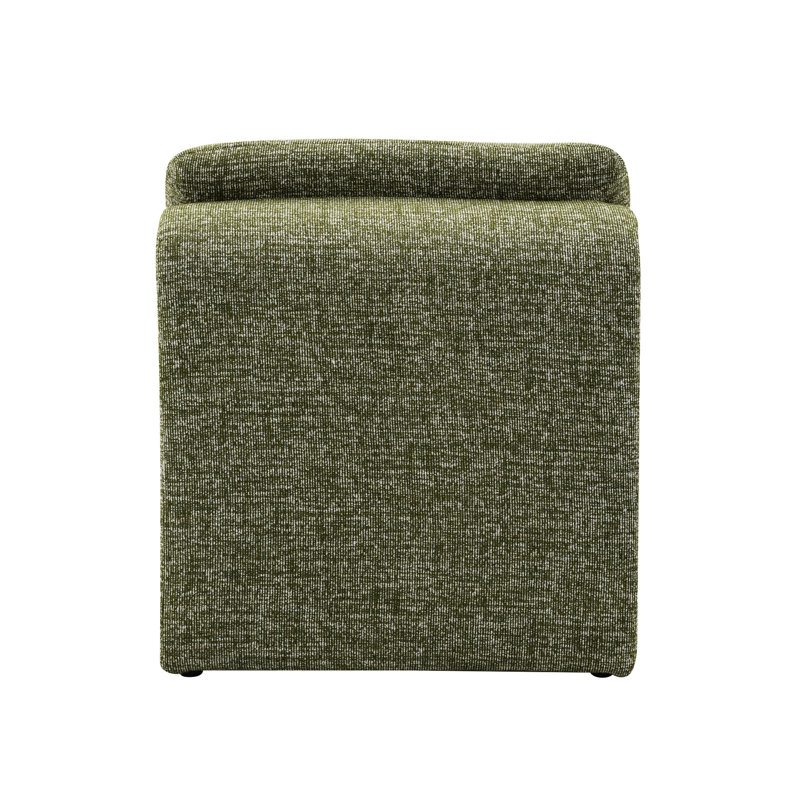 Chaise élégante - Boucle, mousse, rembourrage en mousse courbée rembourrée de mousse, Vert