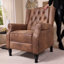 Donaldson 78cm Wide Faux Leather Wingback/Recliner Chair-2017588663