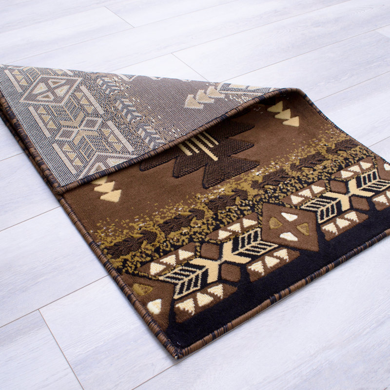 Allport Geometric Indoor Doormat, Chocolate