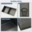 Double tablette 13 "X 25" en acier inoxydable pour niche de douche-1470265291