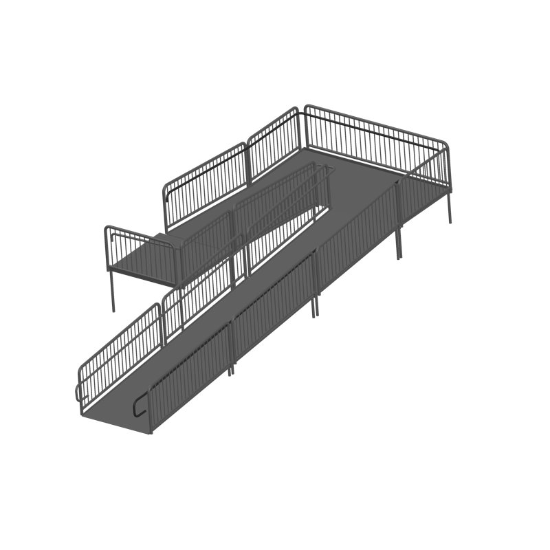 Rampe de scène 29 pi x 10,5 pi, ensemble pour scène haute 32 po