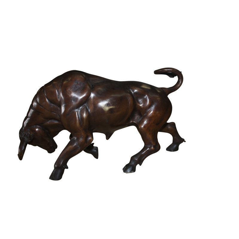 Petite statue de taureau en bronze Wall Street