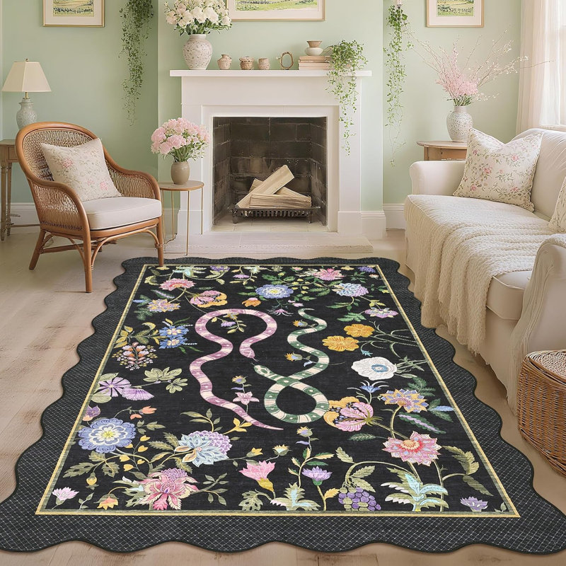 Tapis de couloir de cuisine 2 x 6 - Tapis de ferme doux à poils courts, à poils courts, antidérapant et résistant aux taches