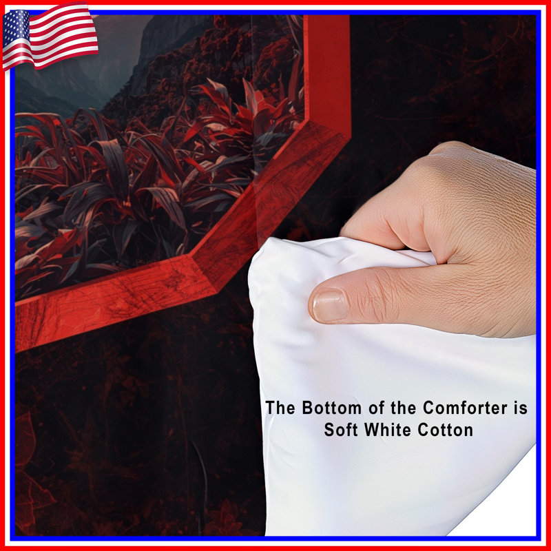 Red Mountain Landscape Comforter, Twin Extra Long