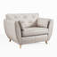 Marylin Upholstered Full Grain Leather Armchair-1367360251-1369066683
