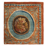 Hand Knotted Wool Floral Area Rug in Peach/Orange