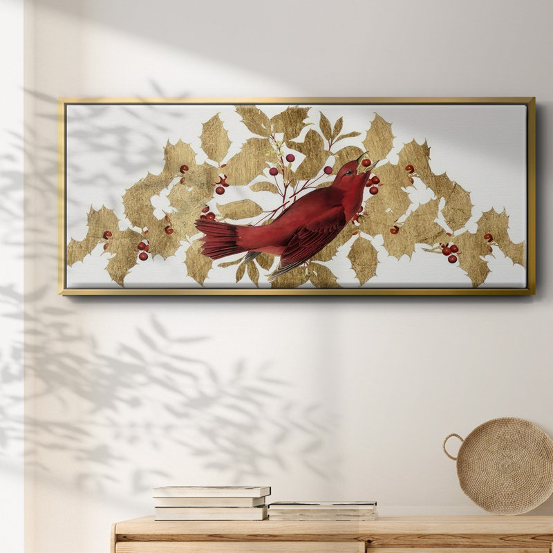 Red Bird Christmas Collection D-, toile encadrée