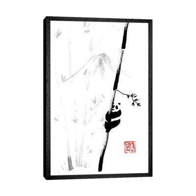 Panda In The Tree III by Péchane - Print on Canvas
