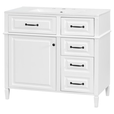 36-Inch Freestanding Vanity with Versatile Storage