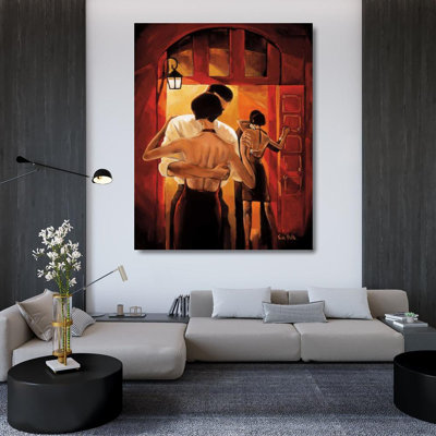 Toile tendue avec châssis Lark Manor ™, Trish Gallery, titre: Tango Shop I