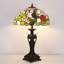 Lampe de table en vitrail 16 po x 16 po x 24 po Tiffany