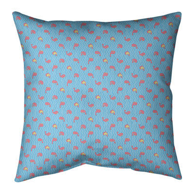 Coussin décoratif et insert Whales