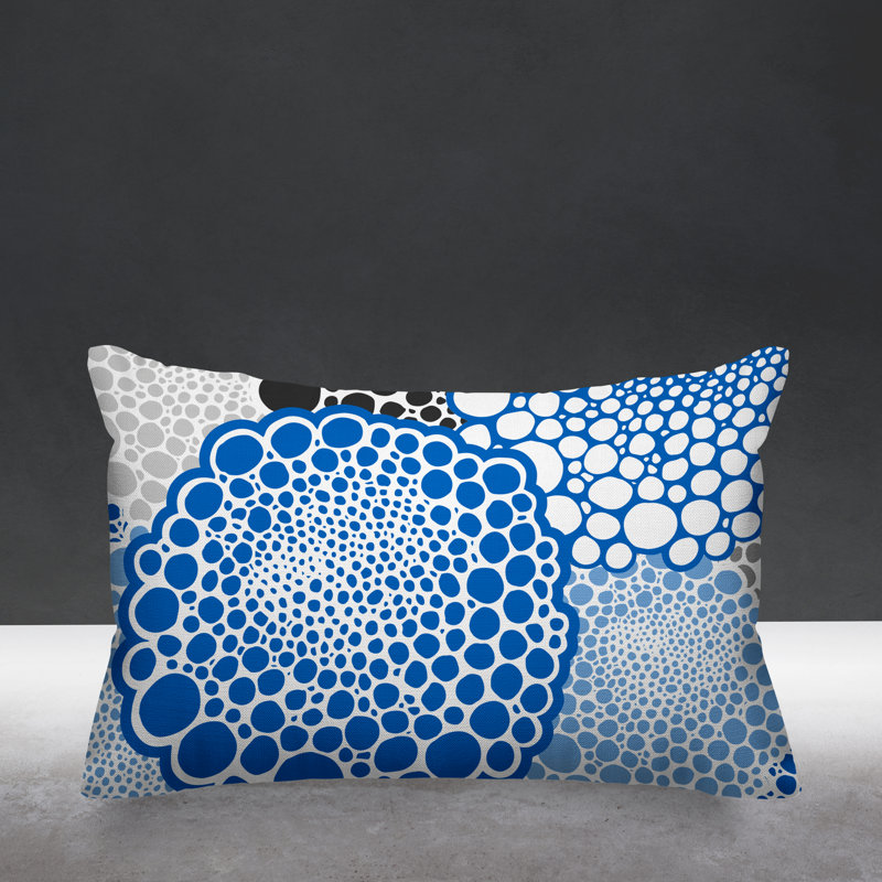 Coussin Bryony, Bleu