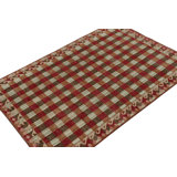 Distressed Homage Hand Knotted Wool Geometric Area Rug