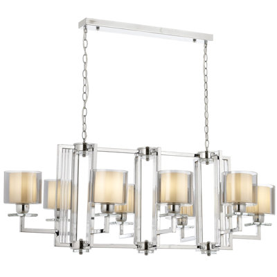 Demps 8 - Light Geometric Chandelier
