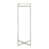 White Marble Top/Silver Base