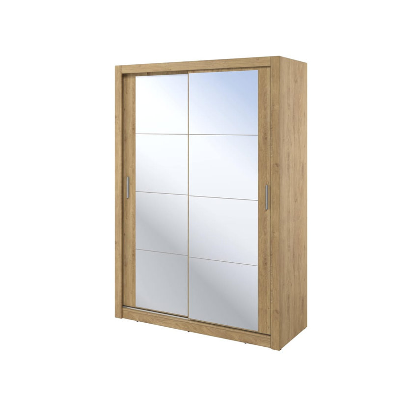 Nalina 2 Door Manufactured Wood Wardrobe, Oak Sonoma