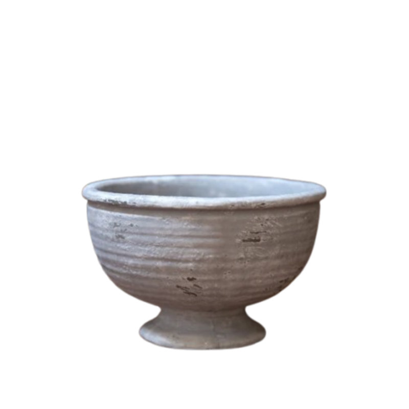 Finition en ciment de la cuve grise, Gris, H 5,25 po x l 8 po x P 8 po
