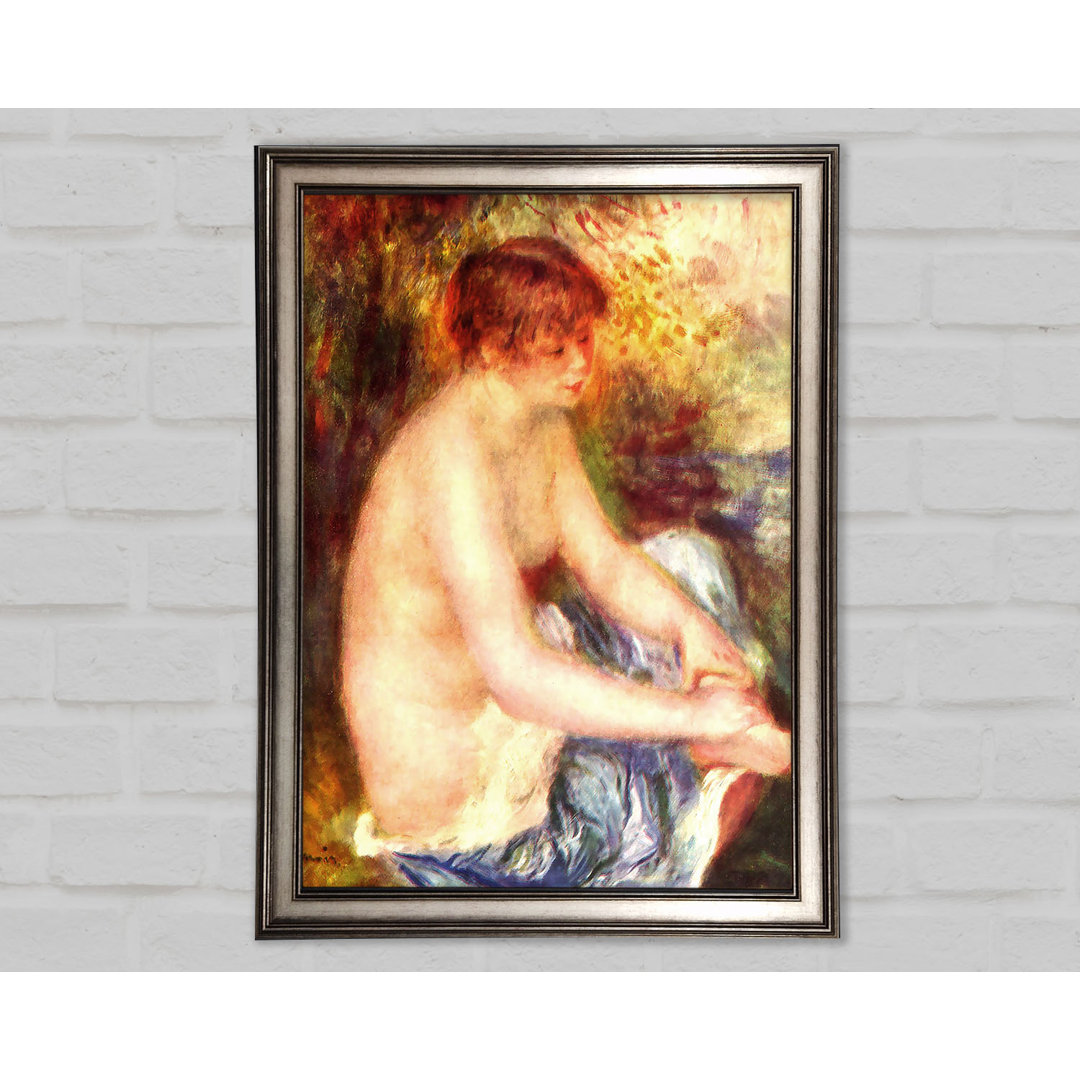 Gerahmtes Leinwandbild Nude In Blue von Renoir