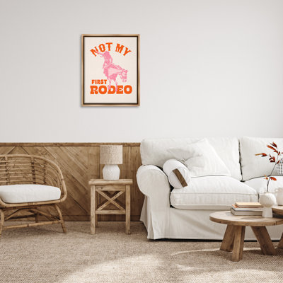 " Not My First Rodeo Phrase Floater Frame " by Victoria Barnes