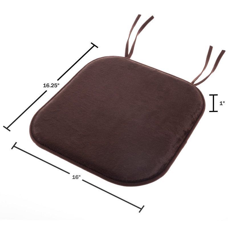 Outdoor 1'' Dining Chair Seat Cushion, Brown