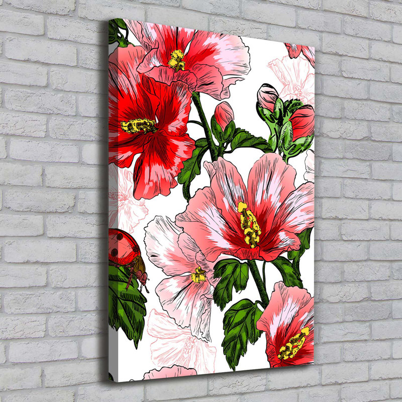 Hibskus - Wrapped Canvas Print