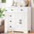 Farmhouse Storage Cabinet With 2 Doors And 4 Drawers, Freestanding Bathroom Storage Cabinet Kitchen Pantry Cabinet, Floor Storage Cabinet Hutch Cupboard For Living Room/Bathroom/Kitchen,-1296537177