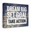 Dream Big Set Goal - Wrapped Canvas Print