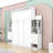 Joean Multi-Function Murphy Bed with Shelves, Drawers, and LED Lights-506089343-506089340