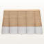 Console en rotin naturel brun Kowal Scallop Blanc