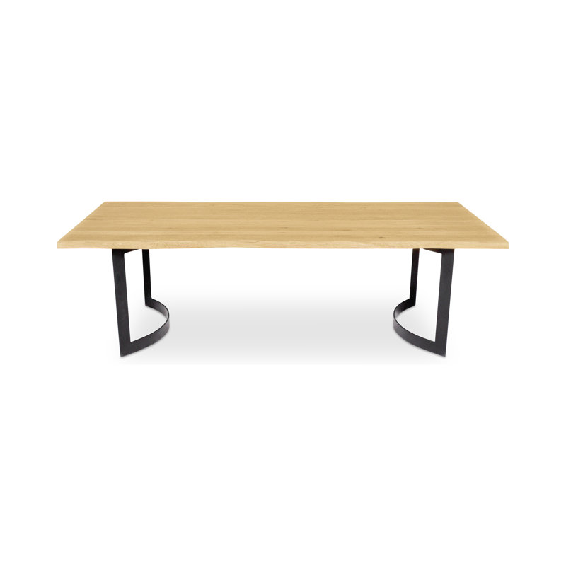 Bent Dining Table, 29.5" H x 98.5" W x 40" D