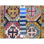 Tapis de couloir large en laine douce noué à la main bleu marine de style Kazak 2 pi 7 po x 9 pi 6 po E8DB4ED97F9B404BA4B6EA38AAD1ABC5