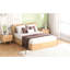 Lit plateforme en bois avec 2 tiroirs de rangement sous le lit - Solution d'espace et confortable