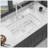 32" Undermount Single Bowl Ceramic Kitchen Sink - Dual Mount White Ceramic Rectangular Deep Single Bowl Sink Basin